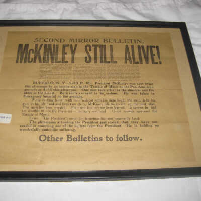Second Mirror Bulletin of McKinley's condition