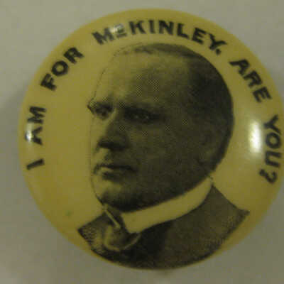 William McKinley campaign pin
