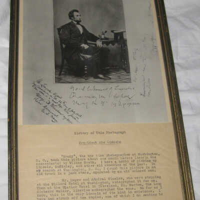 Abraham Lincoln Brady photograph copy