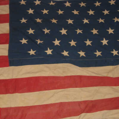 American Flag that hung in the room of the William McKinley Council during his funeral