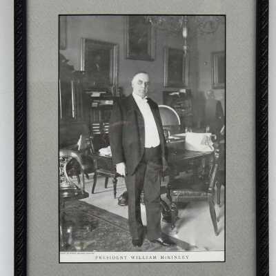 Photograph of McKinley in his office