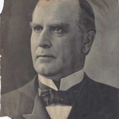 Copied black and white portrait of McKinley