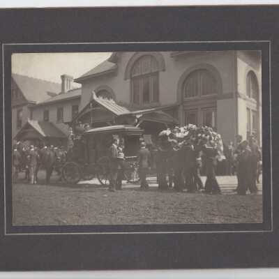 McKinley's Remains Arriving at Fort Wayne Station Canton, Ohio