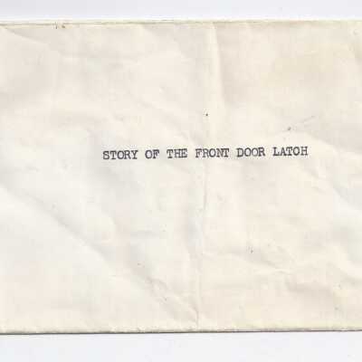 Story of the Front Door Latch envelope