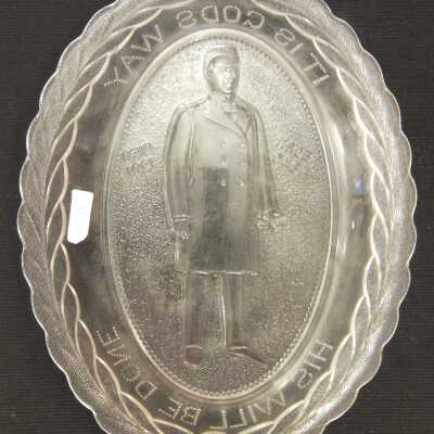 McKinley commemorative glass plate-It is God's Way