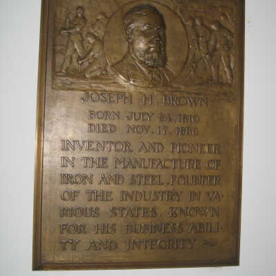 Joseph H. Brown bronze plaque