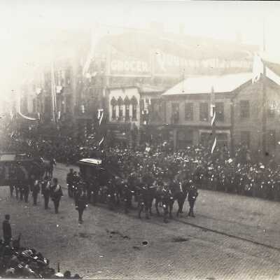 McKinley's Casket Carried by Horse Drawn Carriage