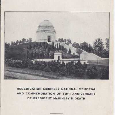 Program for the Rededication of the McKinley National Memorial