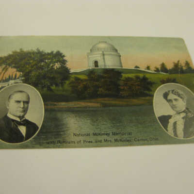 National McKinley Memorial with Portraits of Pres. and Mrs. McKinley, Canton, Ohio.