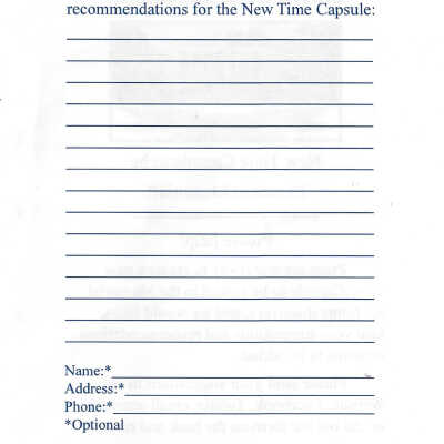 National McKinley Birthplace Memorial New Time Capsule to be Placed in Memorial!