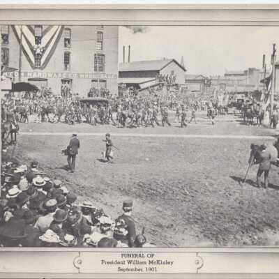 Picture of McKinley's funeral procession through Canton in September 1901.