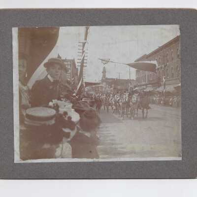 Young Boy at McKinley's Funeral Procession Near the Stark County Courthouse in Canton, Ohio