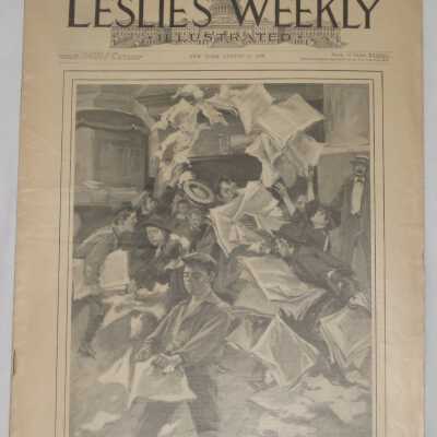Leslie's Weekly Illustrated, Vol. LXXXIX No. 2292, The Hottest Strike of Midsummer