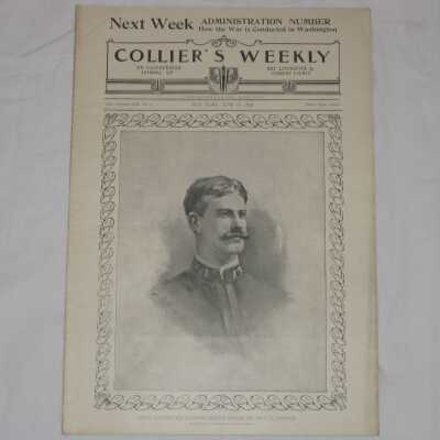 Collier's Weekly, Vol. 21 No. 11, "Naval Constructor Richmond Pearson Hobson, The Hero of Santiago."