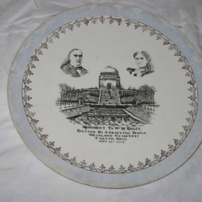 McKinley monument commemorative plate