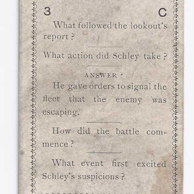 Spanish-American War Card game playing card 3C