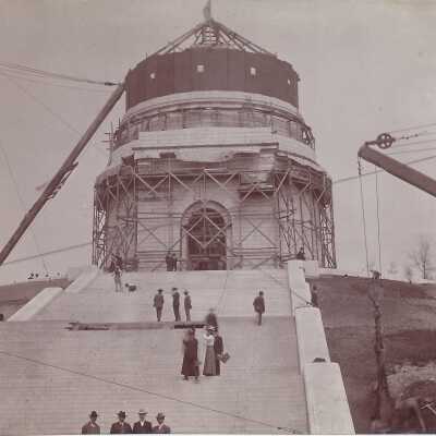 People on the Stairs of the McKinley Memorial
