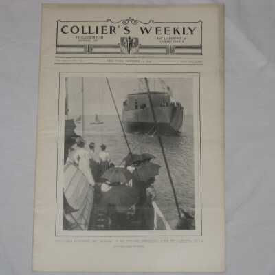 Collier's Weekly, Vol. 22 No. 2, with the title, "Our Latest Battleship, The 'Illinois' As She Appeared Immediately After The Launching, Oct. 4"