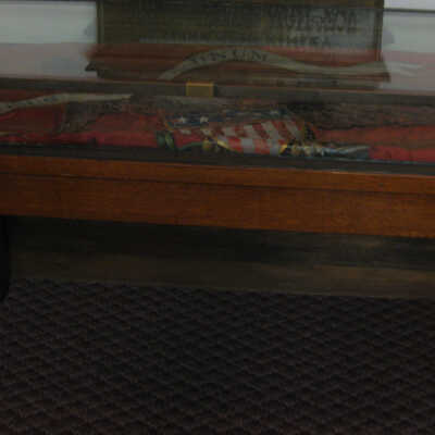 Cuban flag presented to McKinley by maker
