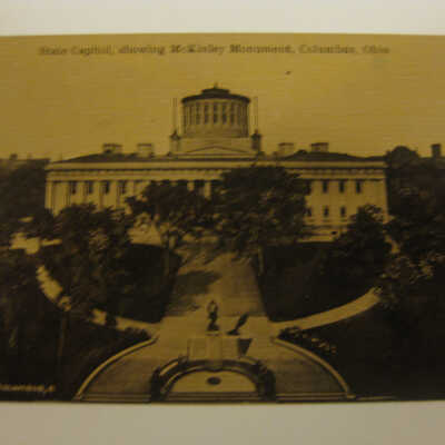 State Capitol, Showing McKinley Monument, Columbus, Ohio.