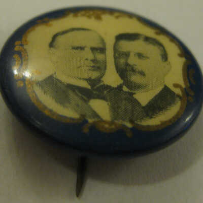 McKinley and Roosevelt pin