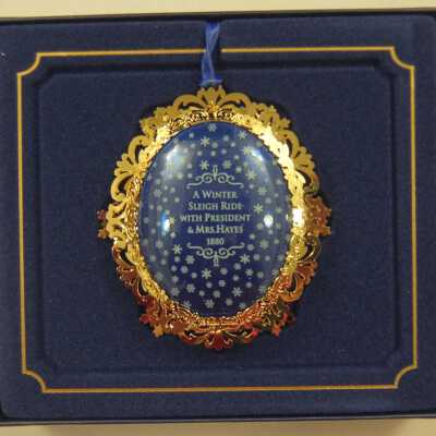 2004 White House Historical Association Christmas Ornament Rutherford B. Hayes