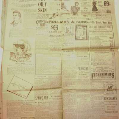 Peace. Spain Has Accepted the Terms of the United States and the War Is At An End.
