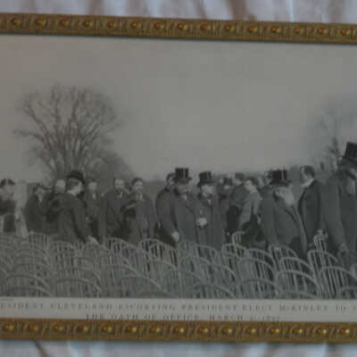 McKinley's oath of office 1897 photograph