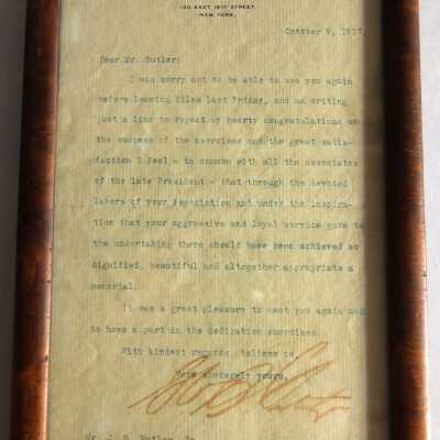 Letter from Cortelyou to Butler