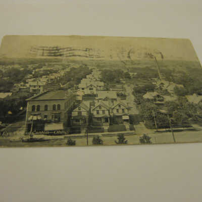 Bird's Eye View of Canton--Ohio, with McKinley Monument in the distance.