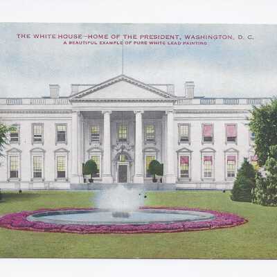 The White House postcard