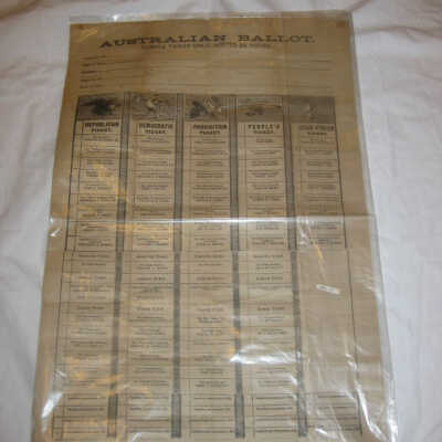 Australian Sample Ballot