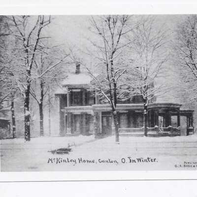 McKinley Home Canton, O in Winter Blank E