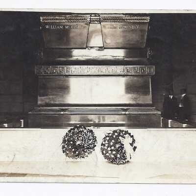Bronze Sarcophagi of President and Mrs. McKinley