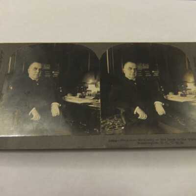 President McKinley at his Desk in the White House Washington, D.C. U.S.A