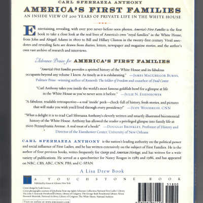 America's First Families: An Inside View of 200 Years of Private Life in the White House
