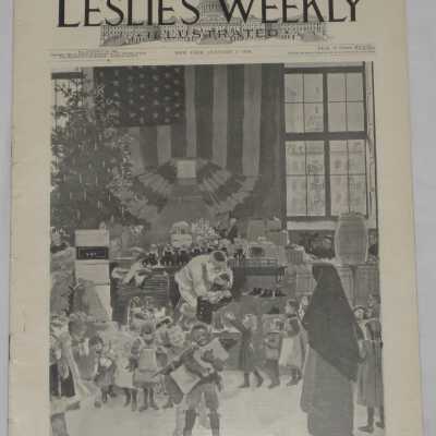 Leslie's Weekly Illustrated, Vol. LXXXVIII No. 2260, A Santa Claus 'W'OT is a Santa Claus."