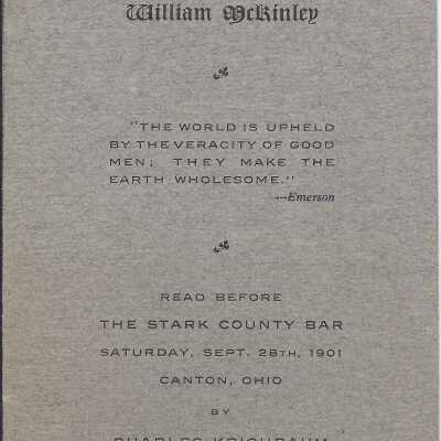 Memorial of William McKinley Stark County Bar Poem