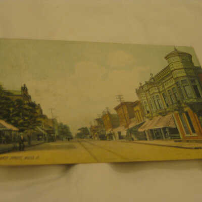 Postcard of downtown Niles, Ohio