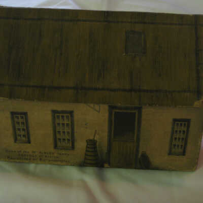 Soap box reproduction of McKinley family ancestral home in Ireland