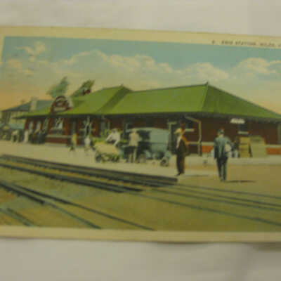 Postcard with image of Erie Station in Niles, Ohio on the cover