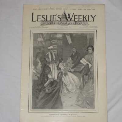 Leslie's Weekly Illustrated, Vol. LXXXVIII No. 2282, "Fashionable Shopping In Havana."