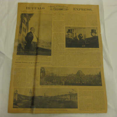 The Illustrated Buffalo Express that details President McKinley's time at the Pan American Exposition.