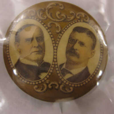 McKinley and Roosevelt Pin