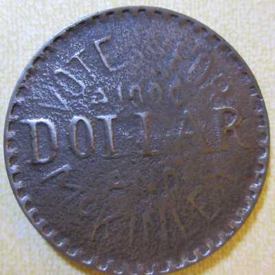 Free Silver Dime; Vote for 100 Cent Dollar and McKinley.