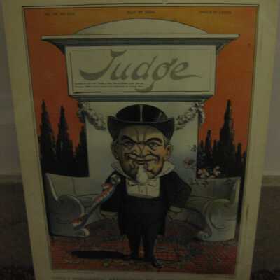 Judge's Presidential Preferences for 1900 Show Right on His Face