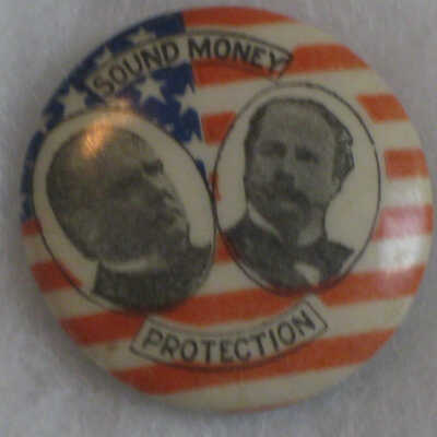 McKinley and Hobart Campaign Pin
