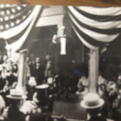 President McKinley Accepting the Nomination for the Second Term, July 12, 1900. Postmarked April 4, 1971