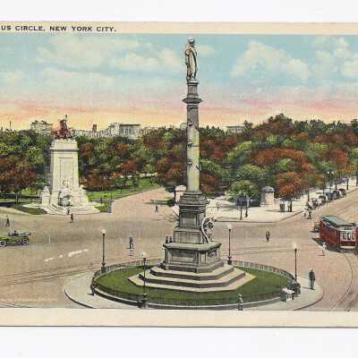 Columbus Circle postcard.