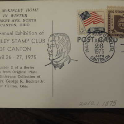 McKinley Home in Winter Canton, O April 26, 1975 postmark